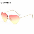 Cramilo heart shape brand fashion women sunglasses
